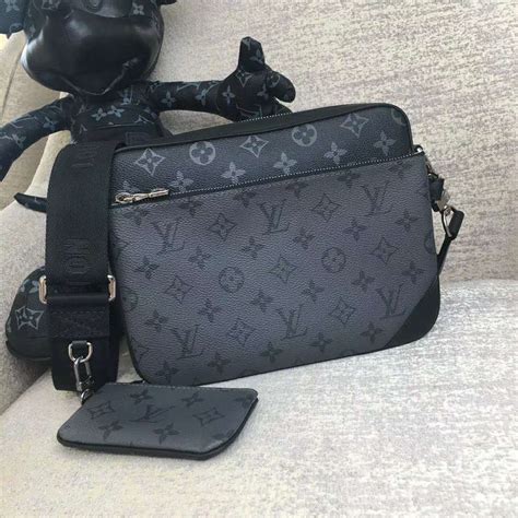 black lv man bag|louis vuitton men's shoulder bag.